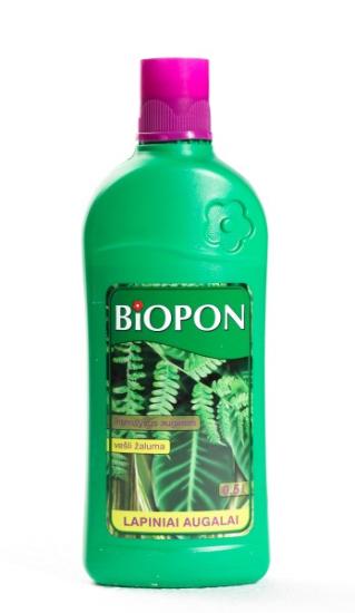 Prekės „Skystos trąšos žaliems augalams Biopon, 500 ml“ paveikslėlis