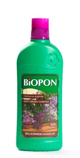 Prekės „Skystos trąšos balkono augalams Biopon, 500 ml“ paveikslėlis