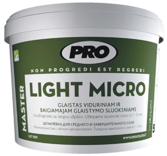 Prekės „Glaistas PRO LIGHT MICRO 5 L“ paveikslėlis