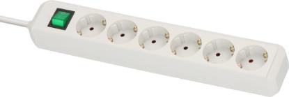 Prekės „Ilgintuvas Eco-Line Brennenstuhl, 6 lizdų, 1,5 m, su jungikliu, 3G1,5, baltos spalvos“ paveikslėlis