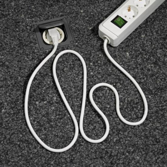 Prekės „Ilgintuvas Eco-Line Brennenstuhl, 6 lizdų, 1,5 m, su jungikliu, 3G1,5, baltos spalvos“ paveikslėlis
