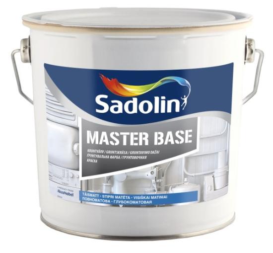 Prekės „Alkidiniai emaliniai dažai SADOLIN MASTER BASE, 2,5 l, BW bazė, balti, visiškai matiniai“ paveikslėlis