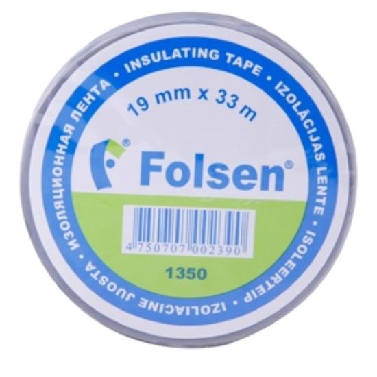Prekės „Juosta izoliacinė 19 mm x 33 m pilka FOLSEN“ paveikslėlis