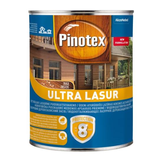 Prekės „Medienos impregnantas PINOTEX ULTRA, 1 l, tiko medis, blizgus“ paveikslėlis