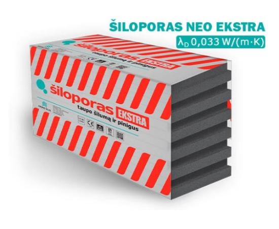Prekės „Polistirolas, šiloporas EPS 70 Neoporas, 150x985x485 mm, frezuotas“ paveikslėlis