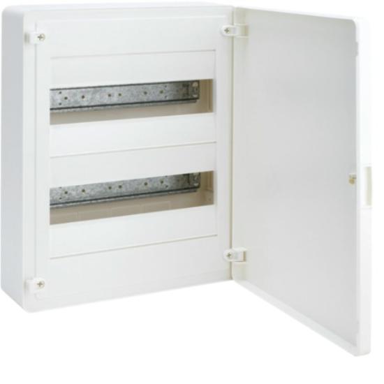 Prekės „Skydelis paskirstymo 24 modulių 376,5 x 281,5 x 98,5 mm virštinkinis IP41 VS212 PD Hager“ paveikslėlis