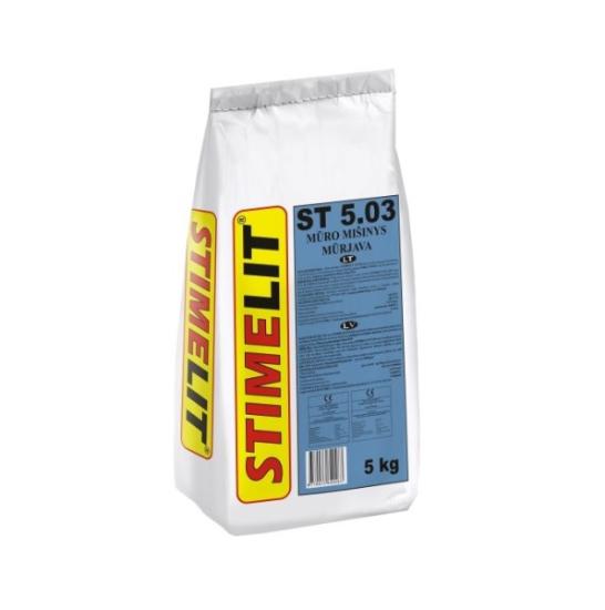 Prekės „Mūro mišinys STIMELIT ST5.03, 5 kg“ paveikslėlis