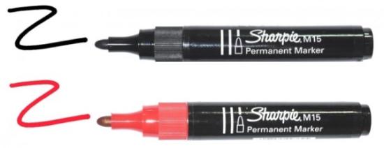 Prekės „Žymeklis Sharpie juodas apvalus 2 mm M15“ paveikslėlis