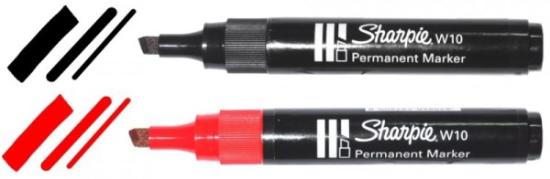 Prekės „Žymeklis Sharpie juodas platus 5.5-1.5mm  W10“ paveikslėlis