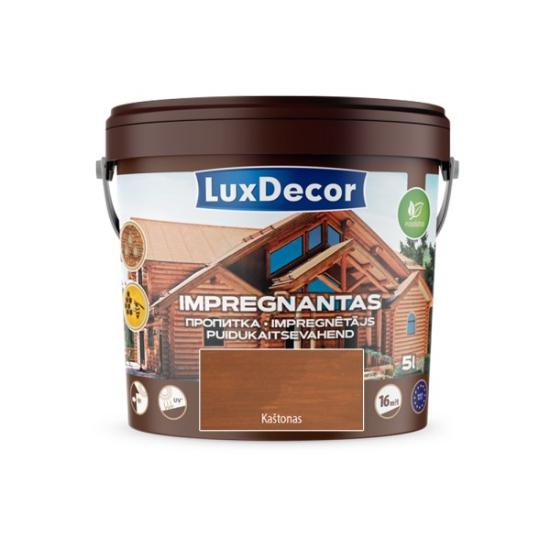 Prekės „Impregnantas medienai PRIMACOL LuxDecor 5 l kaštonas“ paveikslėlis