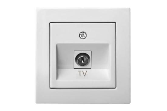 Prekės „Lizdas televizijos F / TV be rėmelio ĮTVL-1-01 Epsilon White baltos spalvos Liregus“ paveikslėlis