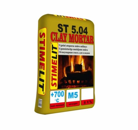 Prekės „Ugniai atsparus mūro mišinys STIMELIT ST5.04, 25 kg“ paveikslėlis
