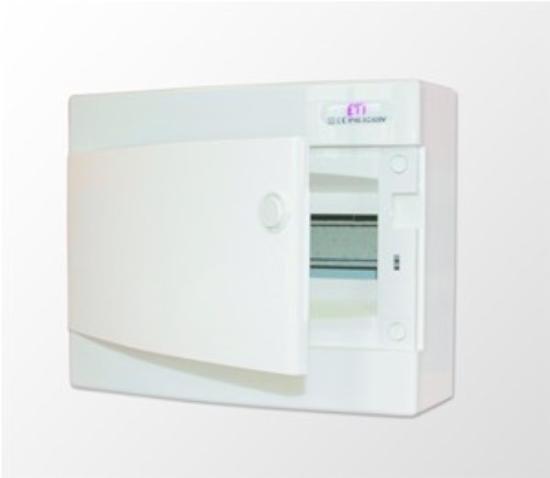 Prekės „Skydelis elektros 12 modulių virštinkinis ETI ECT12PO IP40“ paveikslėlis