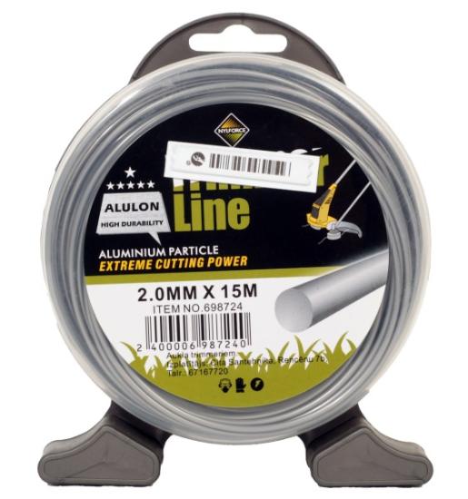 Prekės „Valas trimeriui apvalus 2 mm x 15 m Alulon“ paveikslėlis
