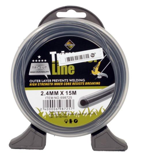 Prekės „Valas trimeriui apvalus 2,4mm x 15m Alulon  AKCIJA“ paveikslėlis
