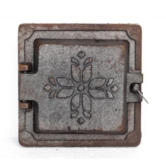 Prekės „Durelės krosniai ketaus pelenams 150 x 150 mm A-7“ paveikslėlis