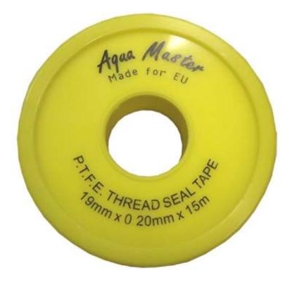 Prekės „Juosta sandarinimo tefloninė P.T.F.E. 19 mm x 0,2 mm 15 m Remer“ paveikslėlis