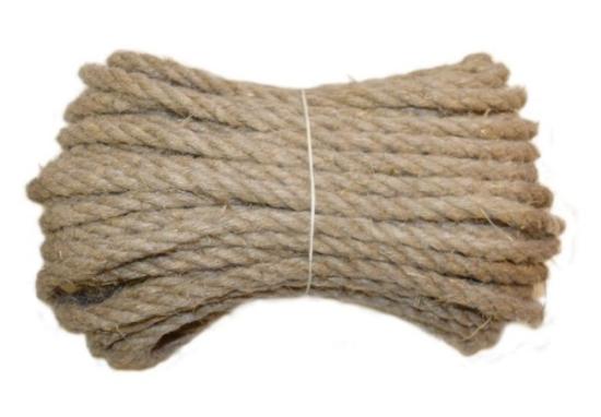 Prekės „Virvė lininė Ø 12 mm 20 m sukta 1,80 kg Žemaičių virvės“ paveikslėlis