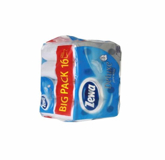 Prekės „Popierius tualetinis Zewa Deluxe Pure White, 16 ritinėliai“ paveikslėlis