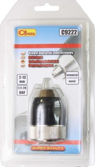 Prekės „Gręžimo griebtuvas grąžto tvirtinimui greitos fiksacijos metalinis plastikinis 2 - 13 mm 1/2 - 20“ paveikslėlis