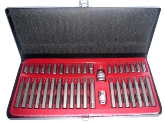 Prekės „Antgalių rinkinys šešiakampių Hex-Torx S2 plienas 40 dalių Corona“ paveikslėlis