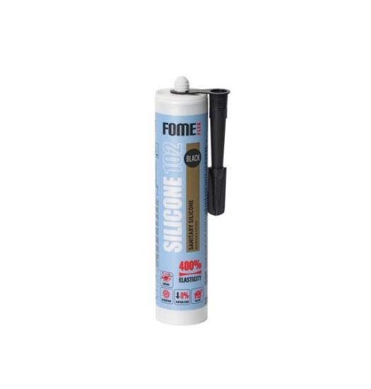 Prekės „Silikoninis hermetikas FOME FLEX SILICONE 102, 310 ml, juodas, sanitarinis“ paveikslėlis